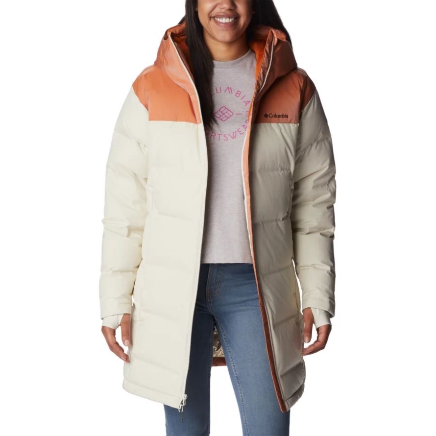 Columbia Chalk/Warm Copper Sheen Women's Opal HillMid Down Jacket