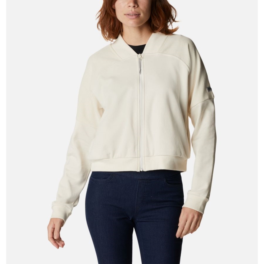 Columbia Chalk Women's Lodge French Terry Casual Jacket