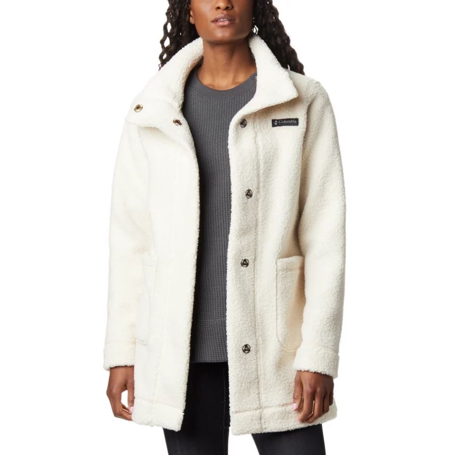 Columbia Chalk Women's Panorama Long Fleece Coat