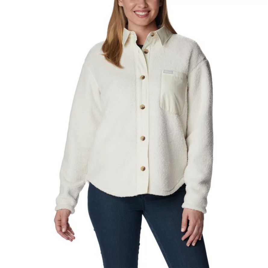 Columbia Chalk Women's West Bend Fleece Shirt Jacket