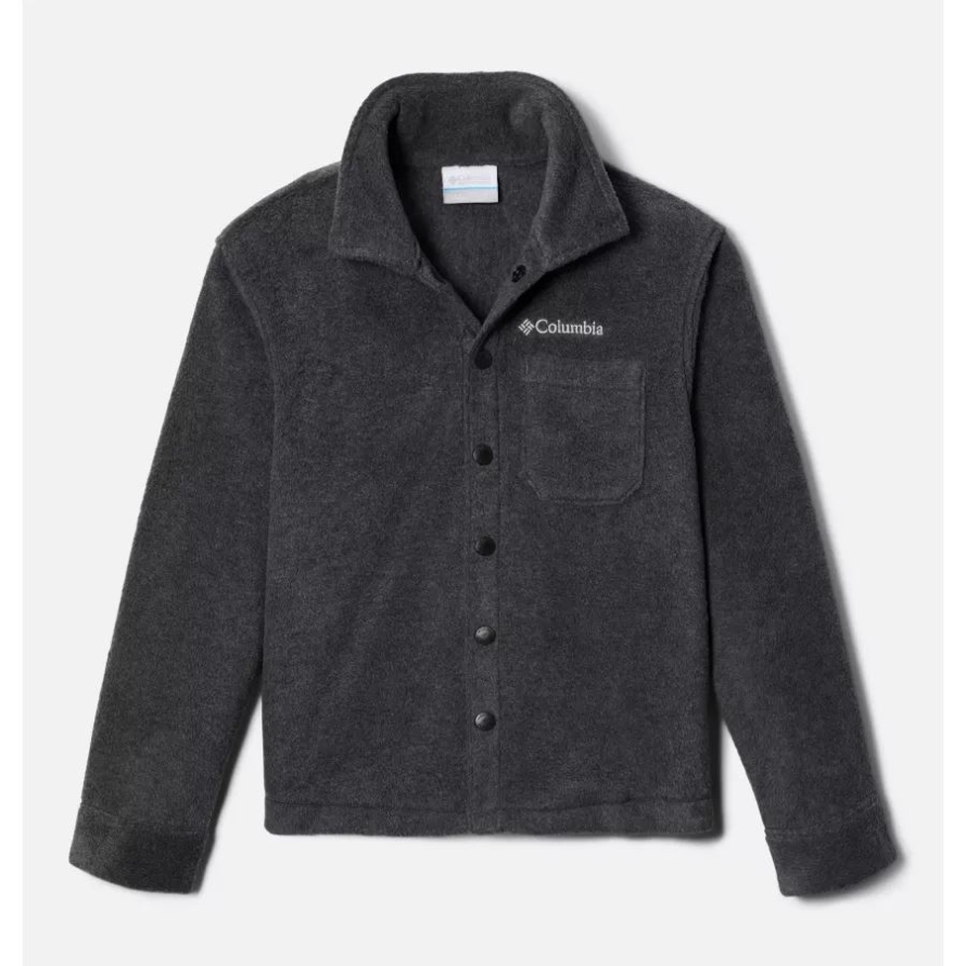 Columbia Charcoal Heather Boys' Steens Mtn Fleece Over Shirt