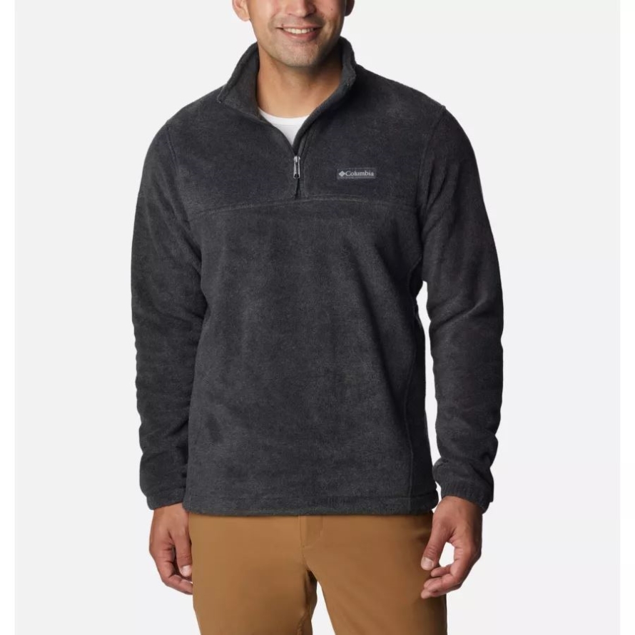 Columbia Charcoal Heather Men's Steens Mountain Half Zip Fleece