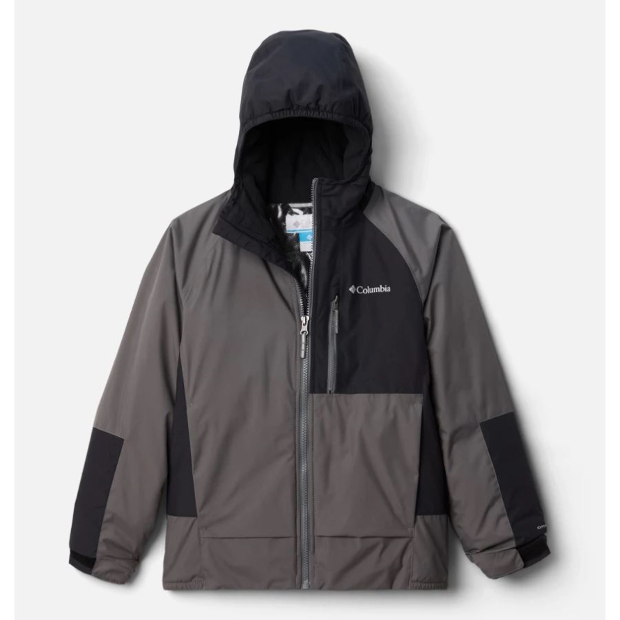 Columbia City Grey/Black Boys' Snow ProblemJacket