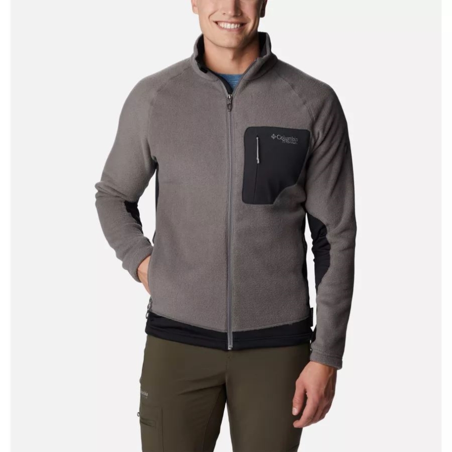 Columbia City Grey/Black Men's Titan Pass 2.0 II Fleece Jacket