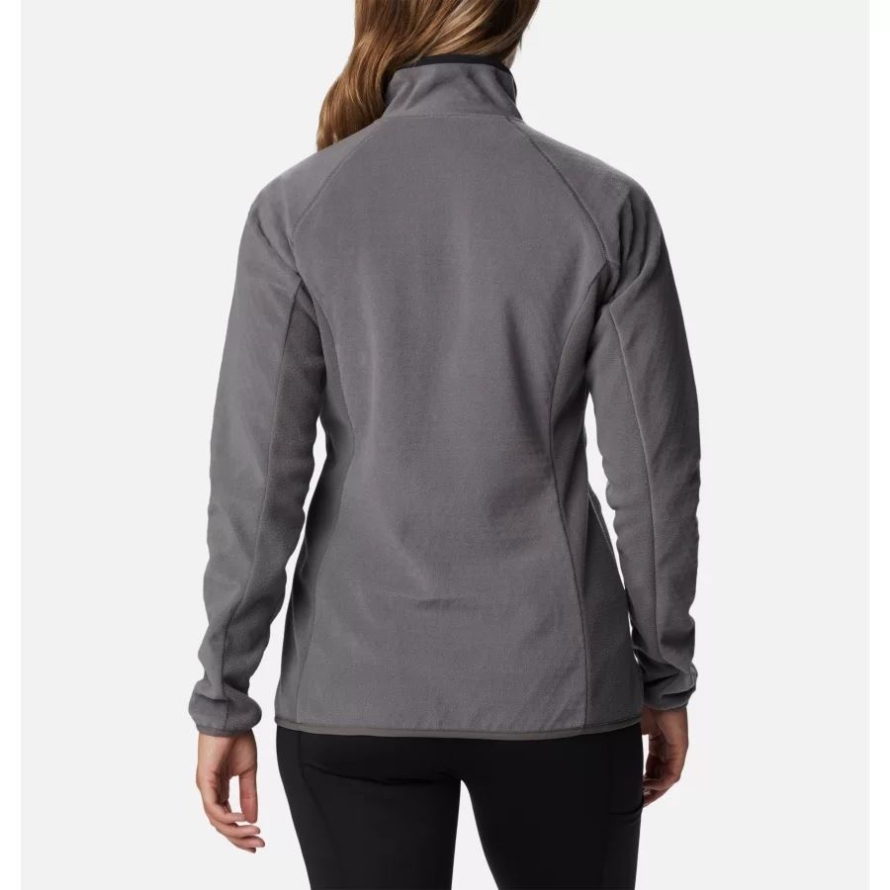 Columbia City Grey/Black Women's Outdoor Tracks Full Zip Fleece Jacket