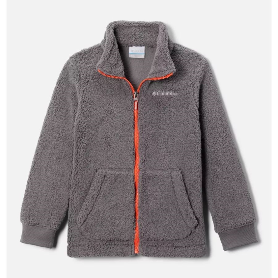 Columbia City Grey Boys' Rugged Ridge II Full Zip Sherpa