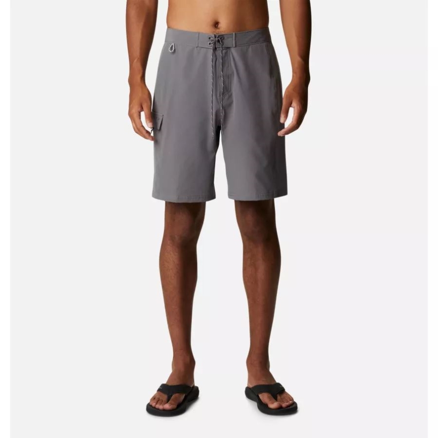 Columbia City Grey/Cool Grey Men's PFG Terminal Tackle Board Shorts
