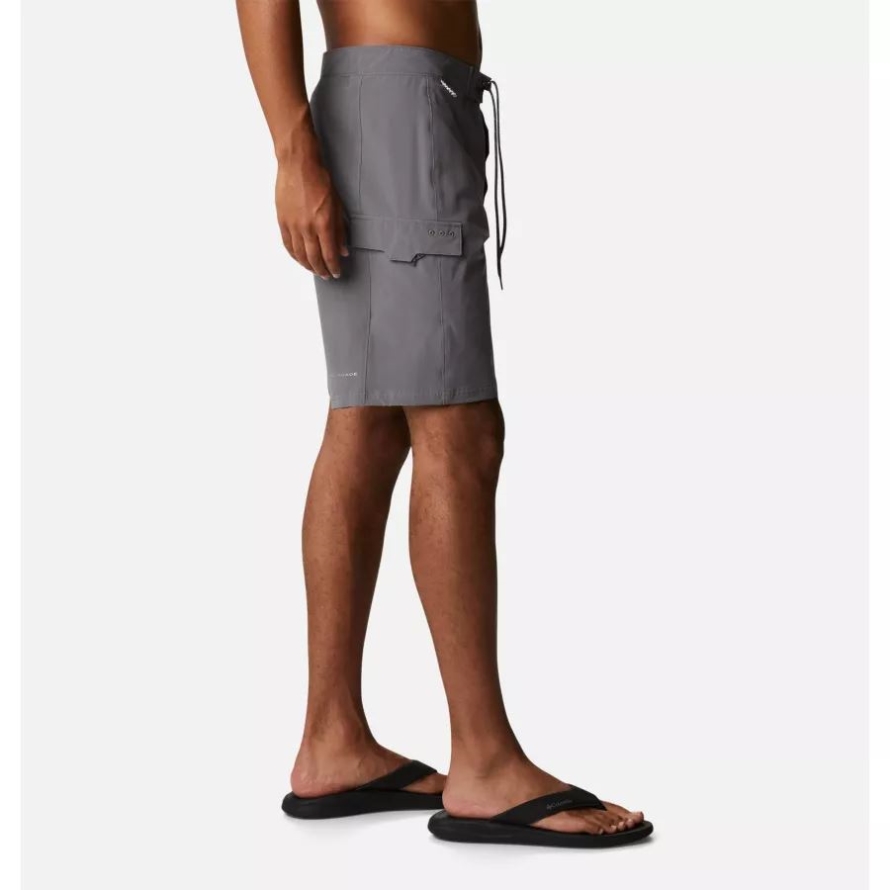 Columbia City Grey/Cool Grey Men's PFG Terminal Tackle Board Shorts