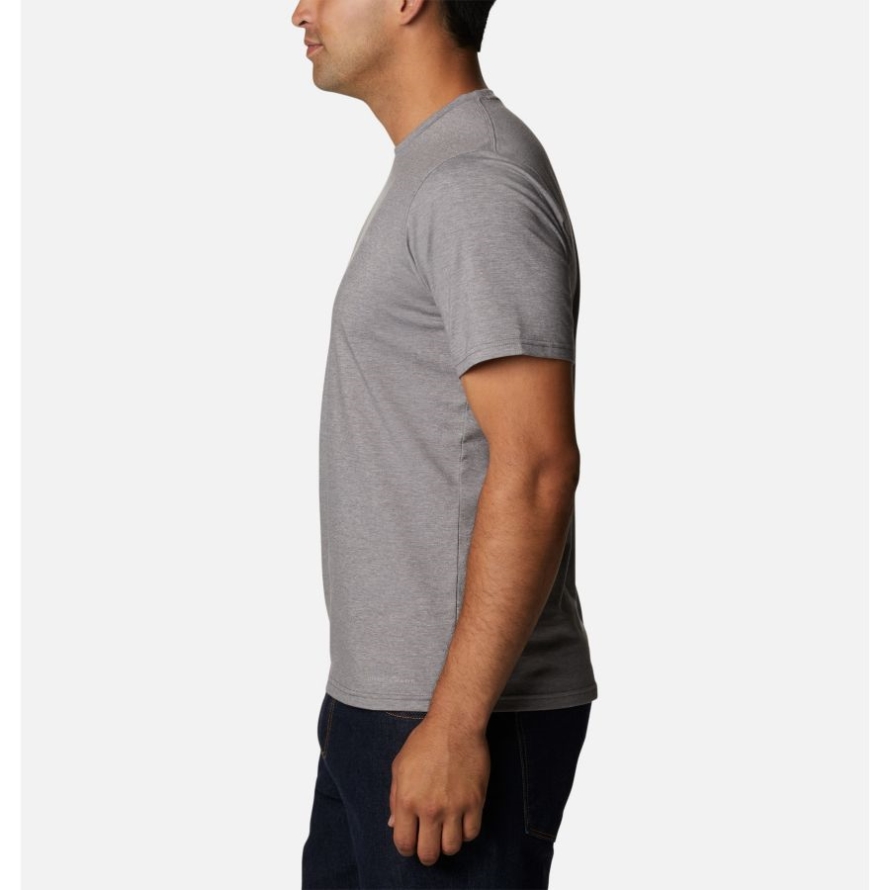 Columbia City Grey Heather Men's Sun Trek Short Sleeve T-Shirt