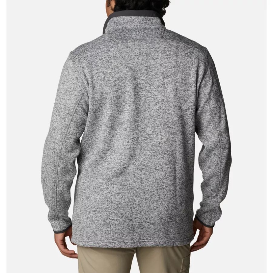 Columbia City Grey Heather Men's Sweater Weather Fleece Full Zip Big