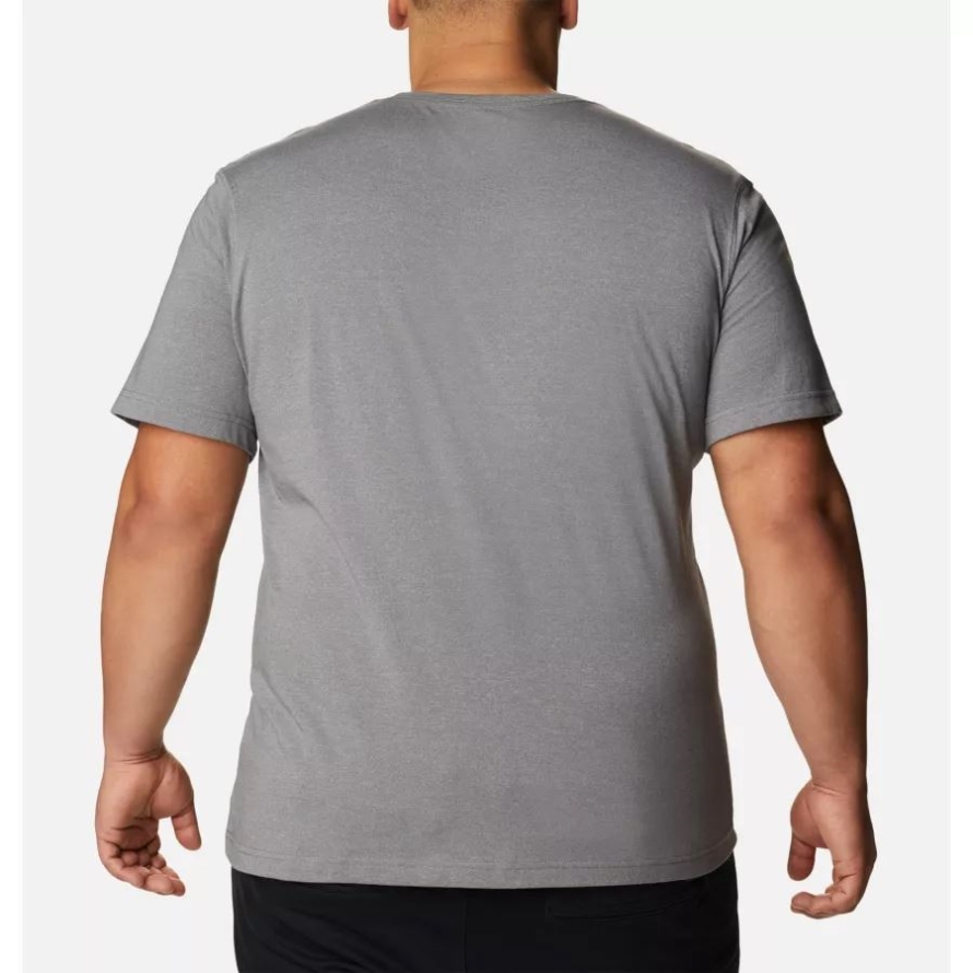 Columbia City Grey Heather Men's Thistletown Hills Short Sleeve Shirt Big