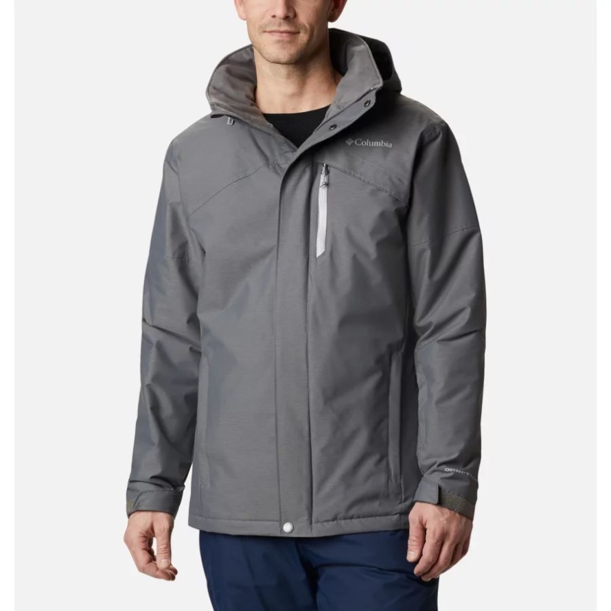 Columbia City Grey Melange Men's Last Tracks Ski Jacket