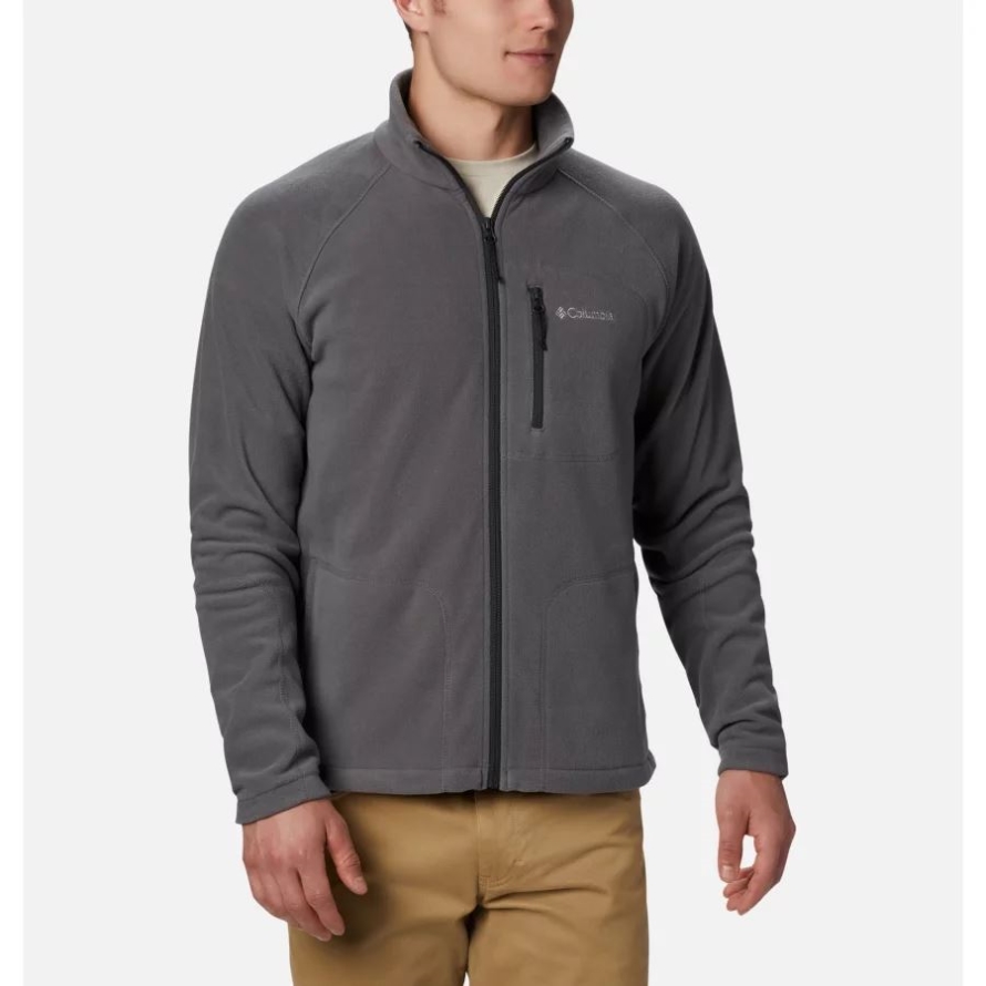 Columbia City Grey Men's Fast Trek II Full Zip Fleece Tall