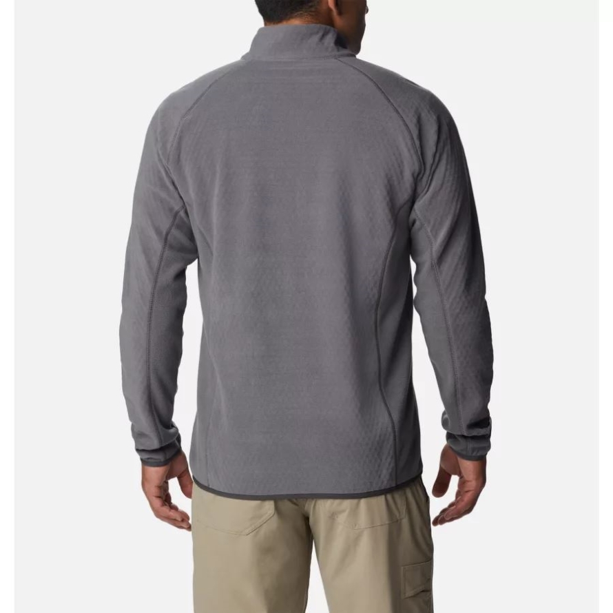 Columbia City Grey/Shark Men's Outdoor Tracks Half Zip Fleece Pullover