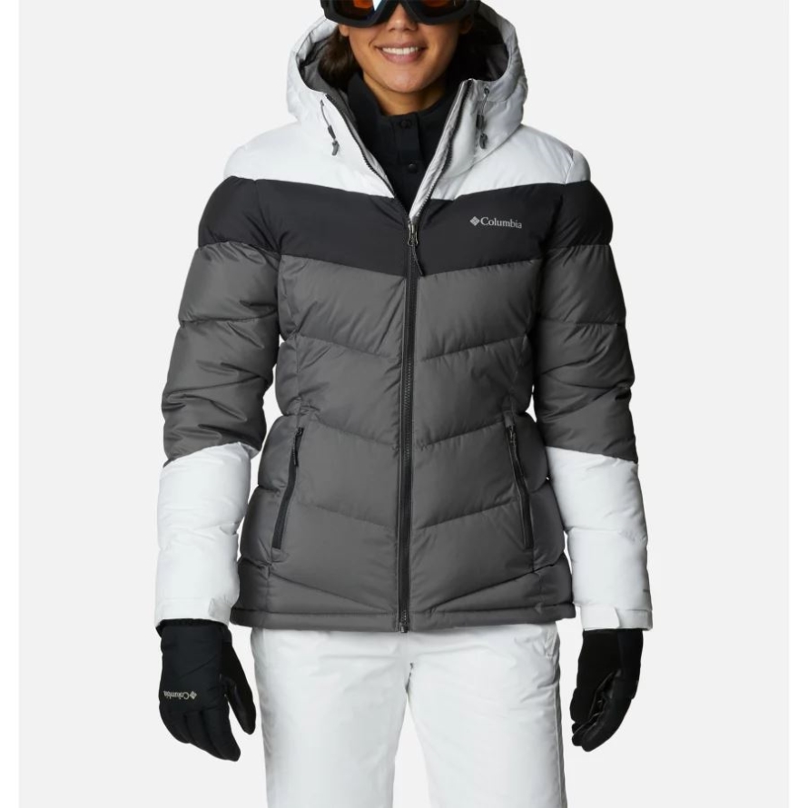 Columbia City Grey/Shark/White Women's Abbott Peak Insulated Waterproof Ski Jacket