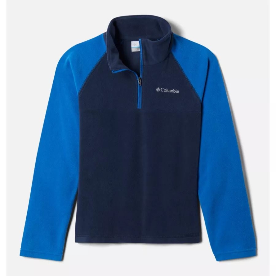 Columbia Collegiate Navy/Bright Indigo Boys' Glacial Fleece 1/4 Zip Pullover