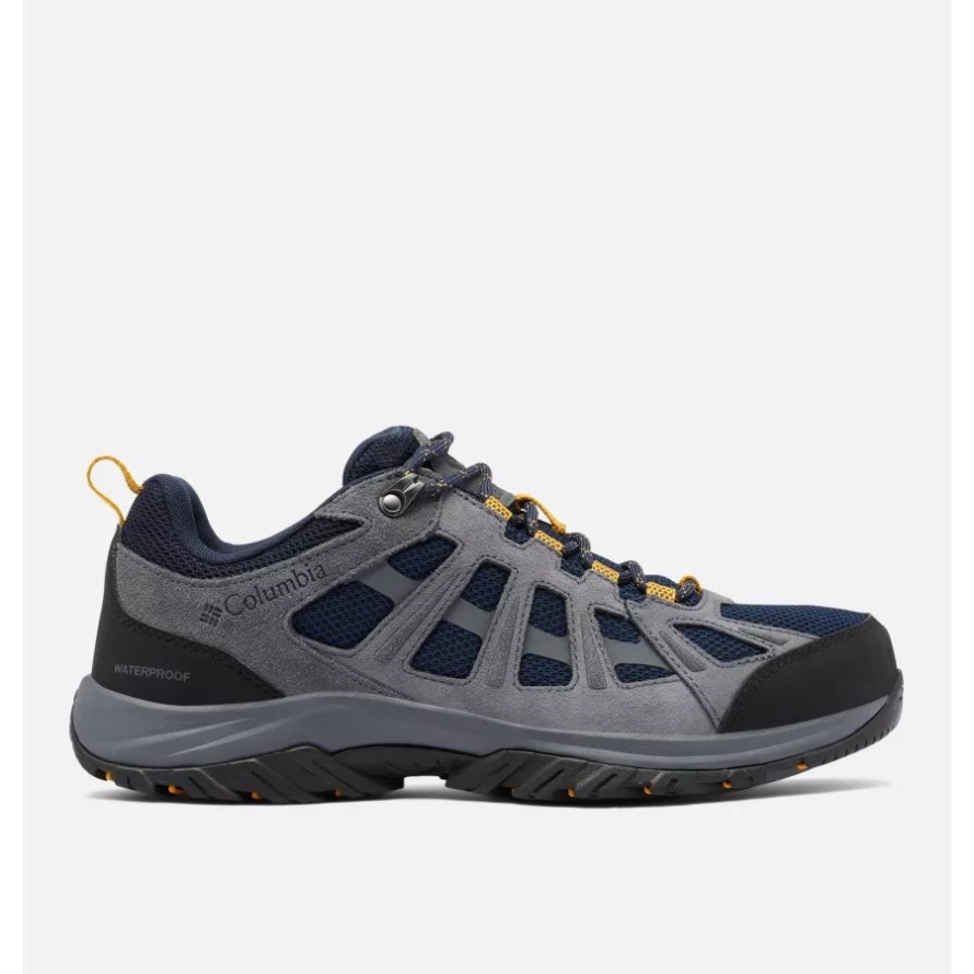Columbia Collegiate Navy/Curry Men's Redmond III Waterproof Walking Shoe