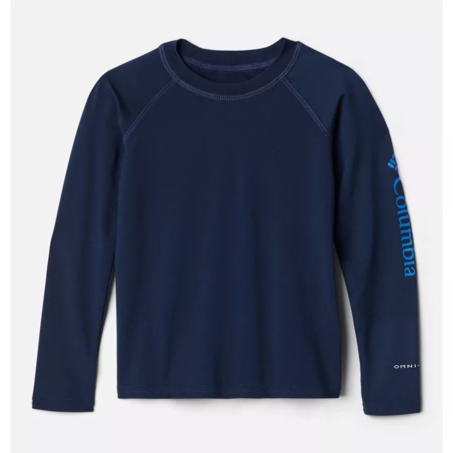 Columbia Collegiate Navy Kids' Toddler Sandy Shores Long Sleeve Sunguard Shirt