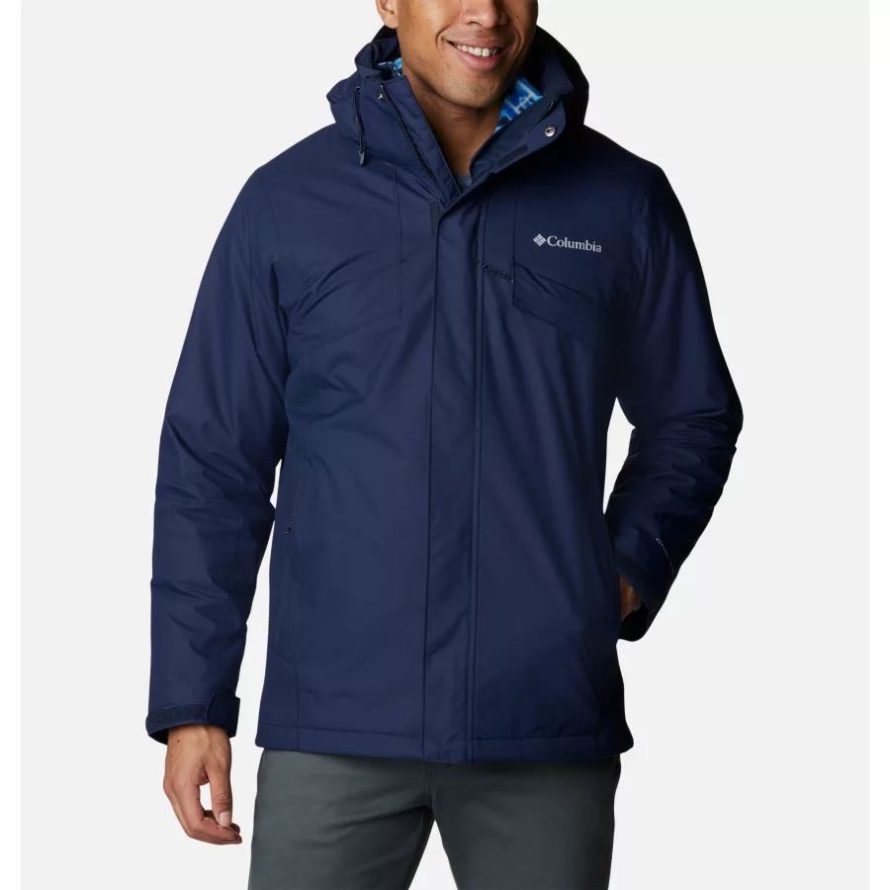 Columbia Collegiate Navy Men's Bugaboo II Fleece Interchange Jacket