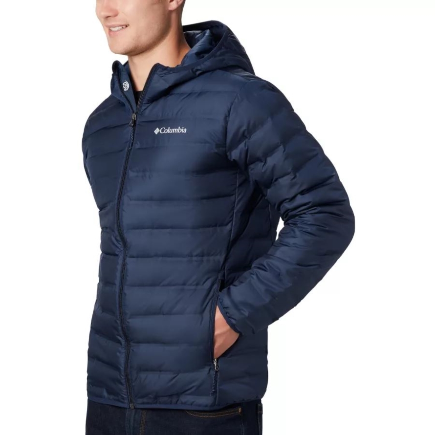 Columbia Collegiate Navy Men's Lake 22 Down Hooded Jacket
