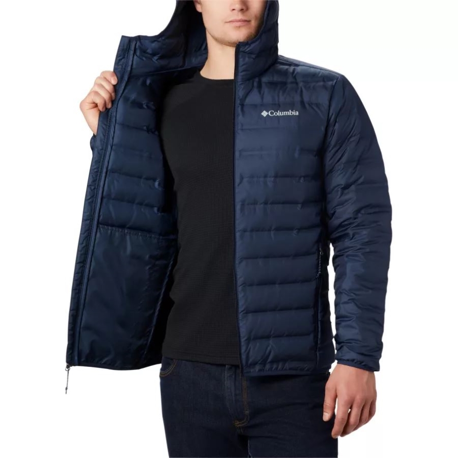 Columbia Collegiate Navy Men's Lake 22 Down Hooded Jacket