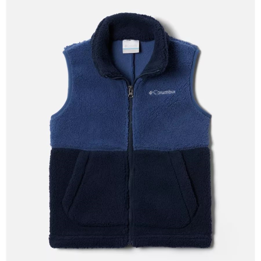 Columbia Collegiate Navy/Night Tide Boys' Rugged Ridge Sherpa Vest