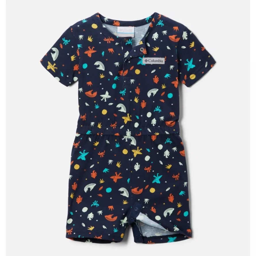 Columbia Collegiate Navy Sasquatch Shores Toddler Little Sur Playsuit
