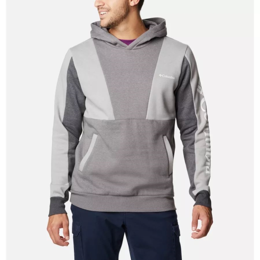 Columbia Columbia Grey Heather/City Grey Heather Men's Lodge Colourblock Hoodie