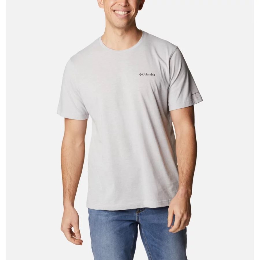 Columbia Columbia Grey Heather Men's Thistletown Hills Short Sleeve Shirt Tall