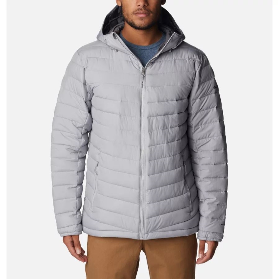 Columbia Columbia Grey Men's Slope Edge Hooded Insulated Jacket Tall