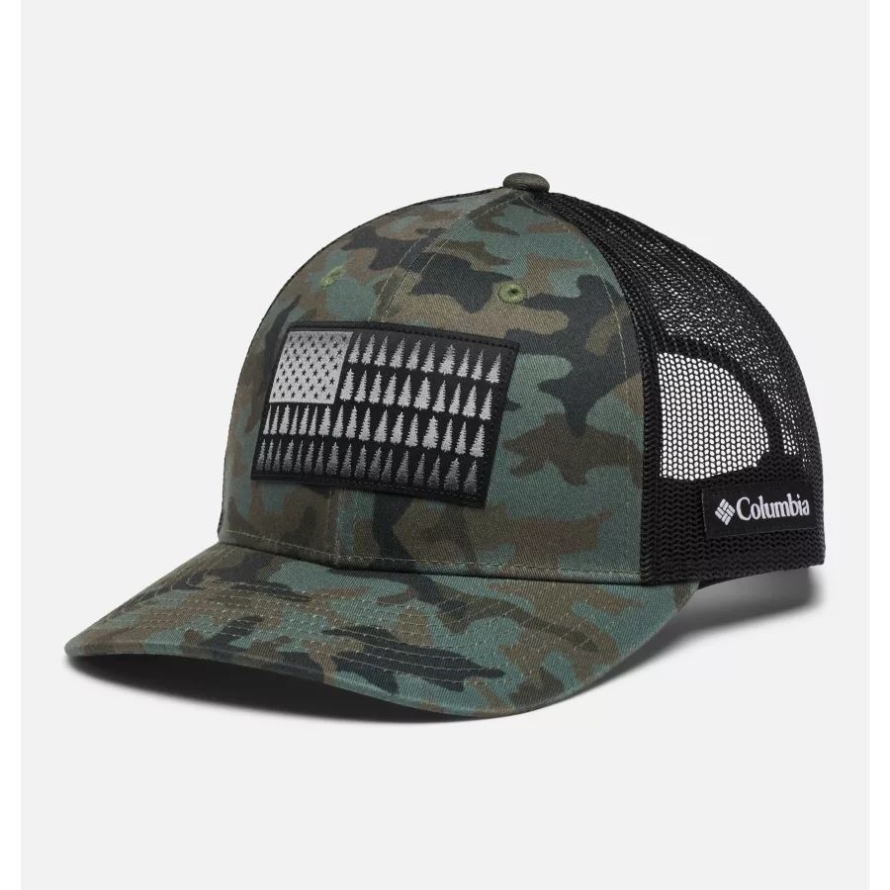 Columbia Columbia Tree Flag Mesh Snapback Low Crown Cypress Trad Camo