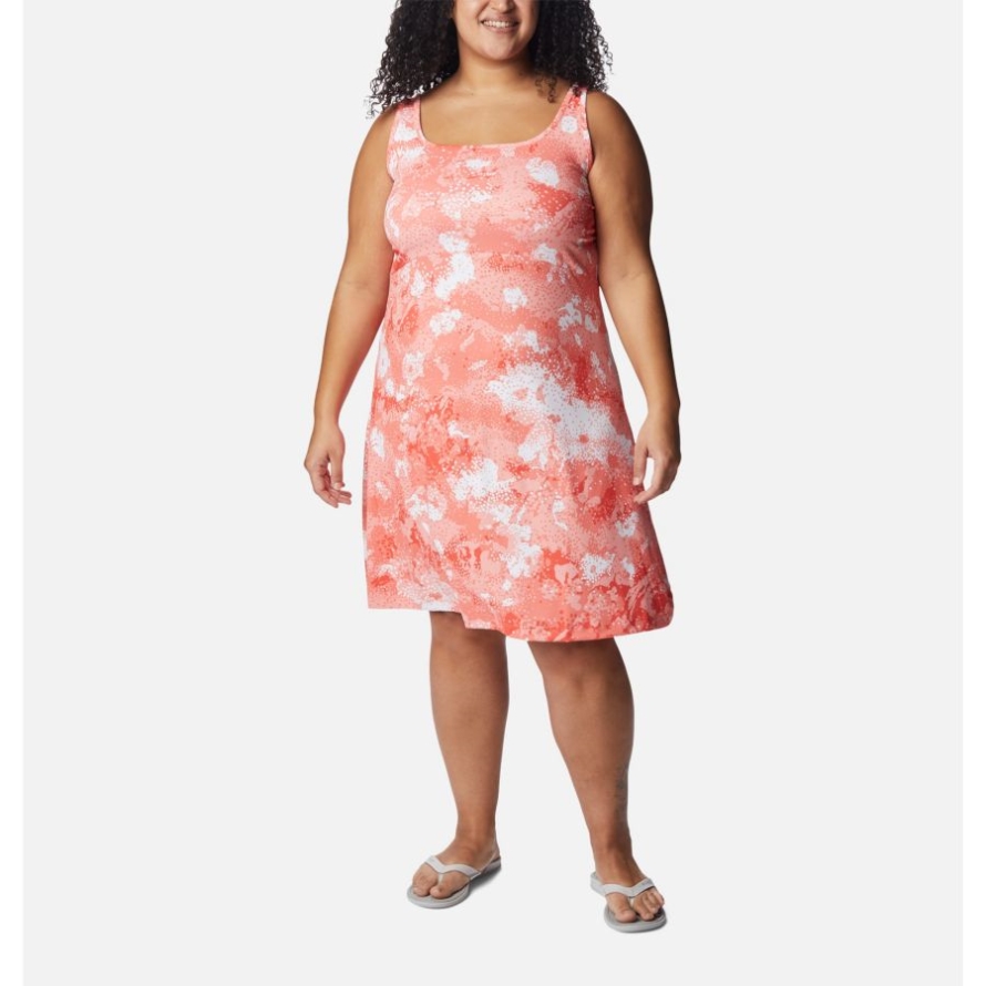 Columbia Corange Foam Floral Women's PFG Freezer III Dress Plus Size