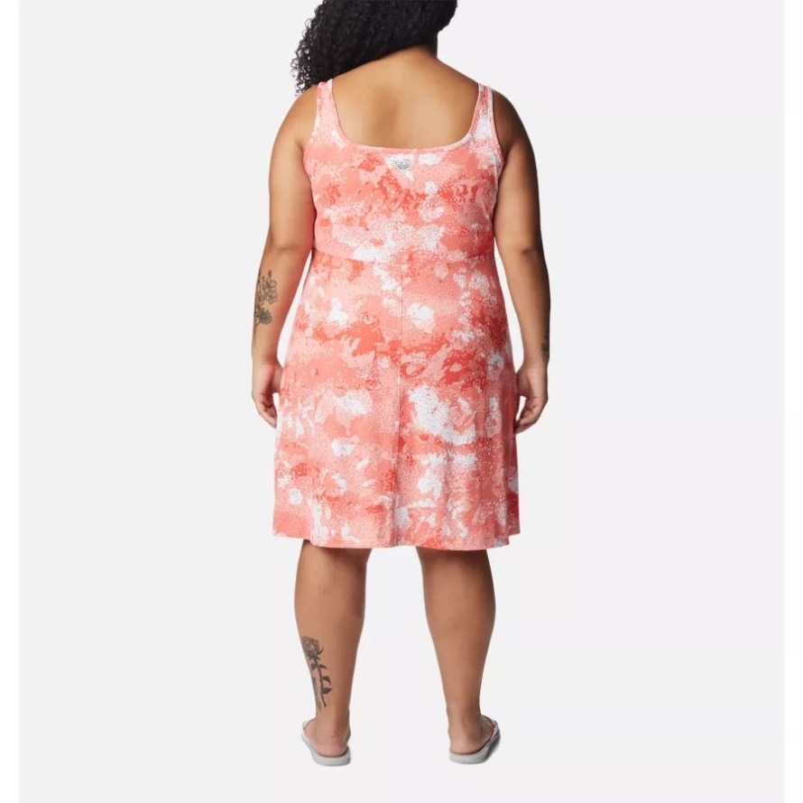 Columbia Corange Foam Floral Women's PFG Freezer III Dress Plus Size