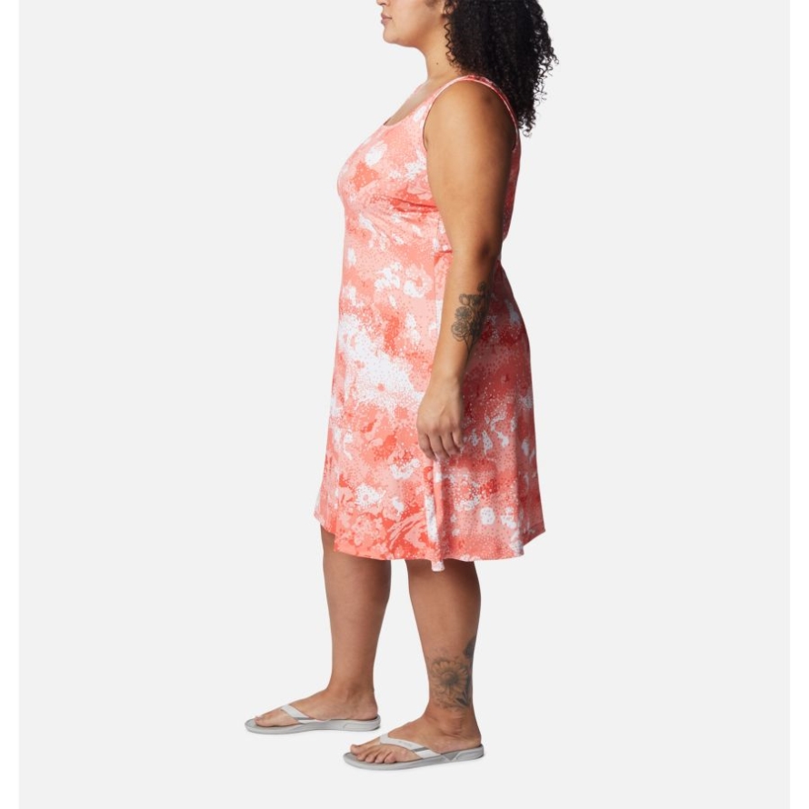 Columbia Corange Foam Floral Women's PFG Freezer III Dress Plus Size