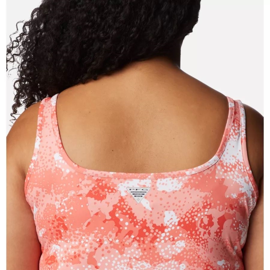 Columbia Corange Foam Floral Women's PFG Freezer III Dress Plus Size