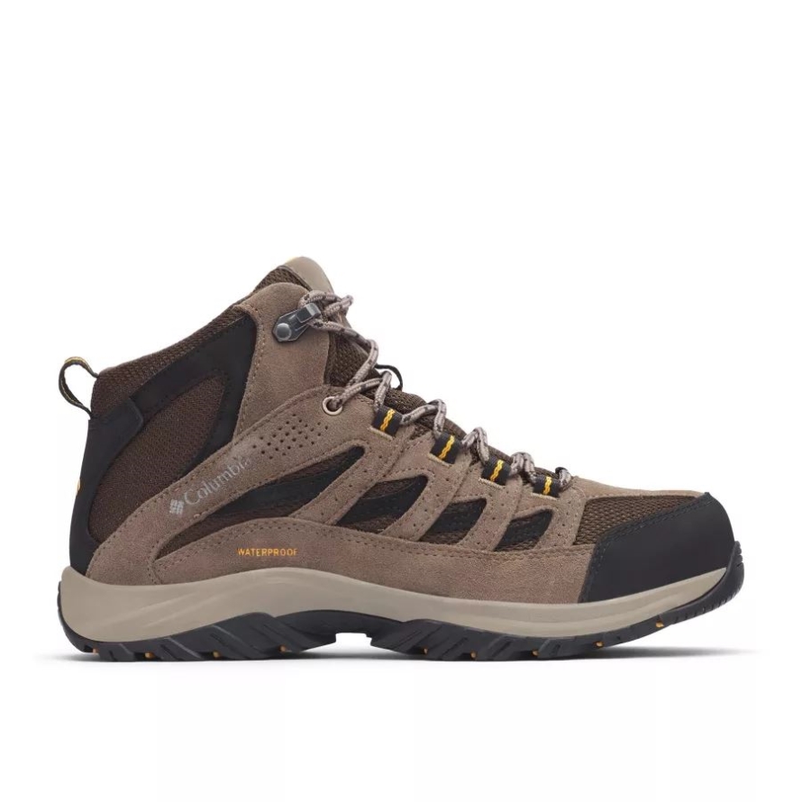 Columbia Cordovan/Squash Men's Crestwood Mid Waterproof Hiking Boot Wide