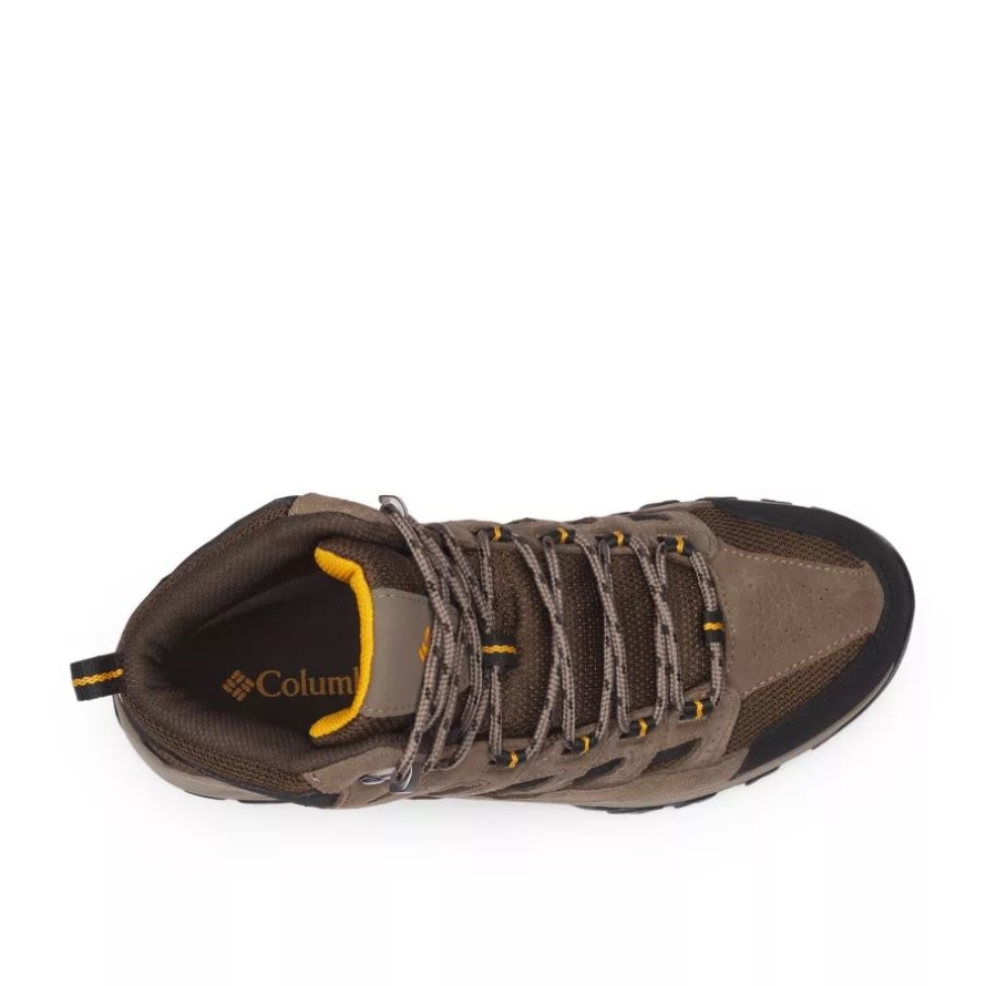 Columbia Cordovan/Squash Men's Crestwood Mid Waterproof Hiking Boot Wide