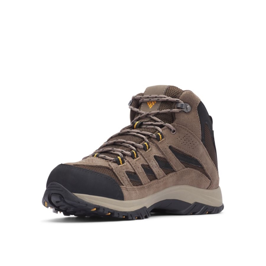 Columbia Cordovan/Squash Men's Crestwood Mid Waterproof Hiking Boot Wide