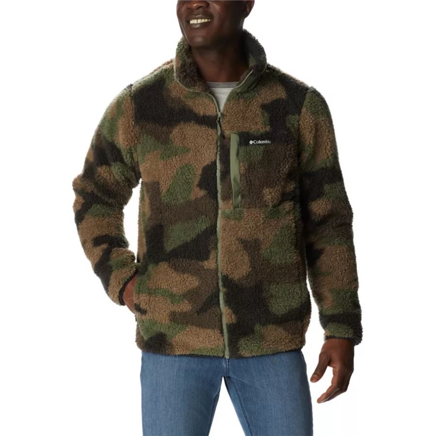Columbia Cypress Mod Camo Men's Winter Pass Sherpa Fleece Jacket