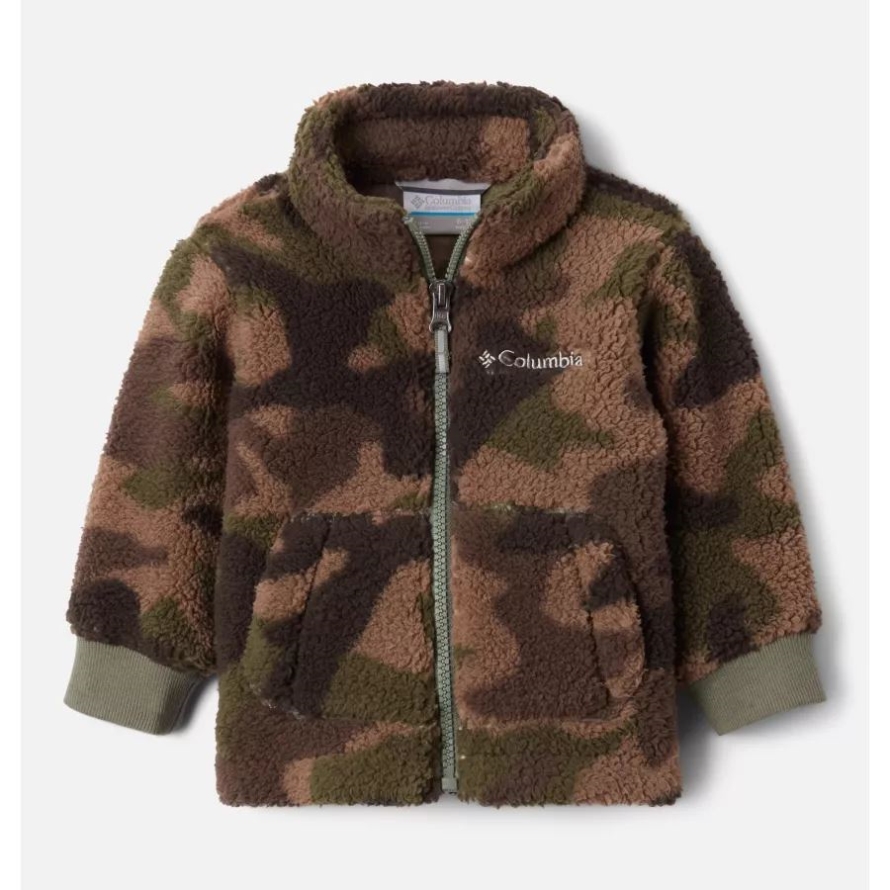 Columbia Cypress Trad Camo Print Infant Rugged Ridge II Full Zip Sherpa Fleece Jacket