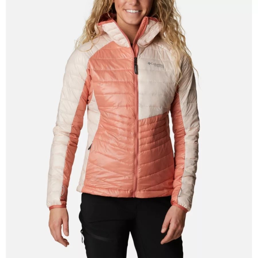 Columbia Dark Coral/Peach Blossom Women's Platinum Peak Hooded Jacket