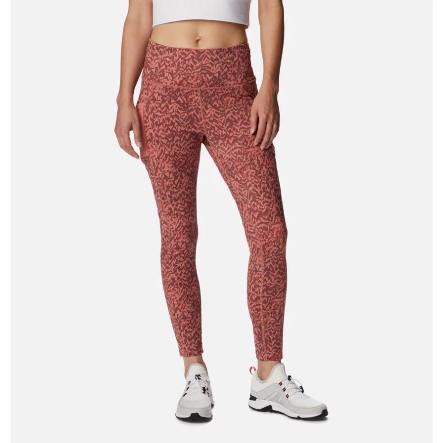 Columbia Dark Coral Terrain Women's Windgates II Leggings