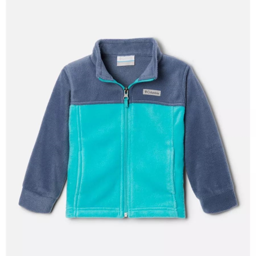 Columbia Dark Mountain/Bright Aqua Boys' Toddler Steens Mountain II Fleece Jacket