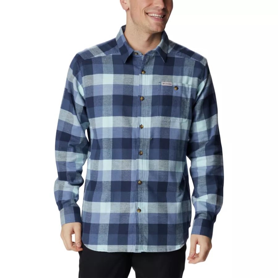 Columbia Dark Mountain Buffalo Check Men's Cornell Woods Flannel Shirt