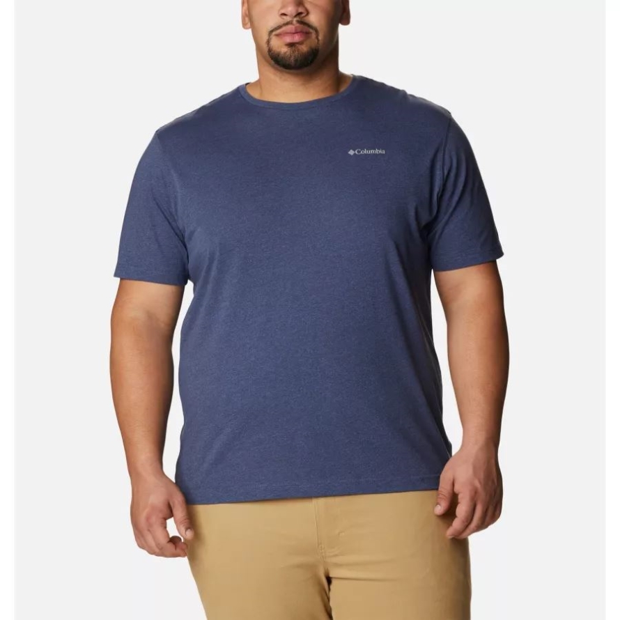 Columbia Dark Mountain Heather Men's Thistletown Hills Short Sleeve Shirt Big