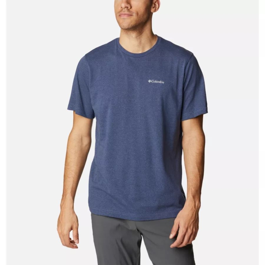 Columbia Dark Mountain Heather Men's Thistletown Hills Short Sleeve Shirt