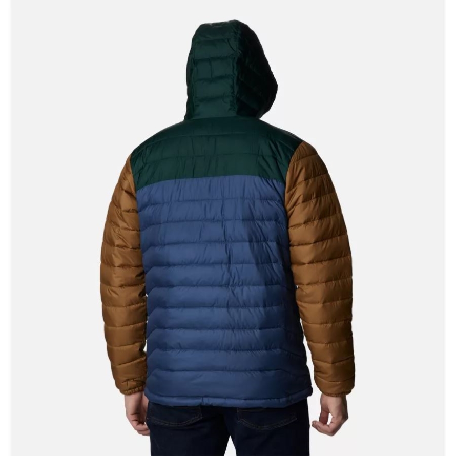 Columbia Dark Mountain/Spruce/Delta Men's Powder Lite Hooded Insulated Jacket