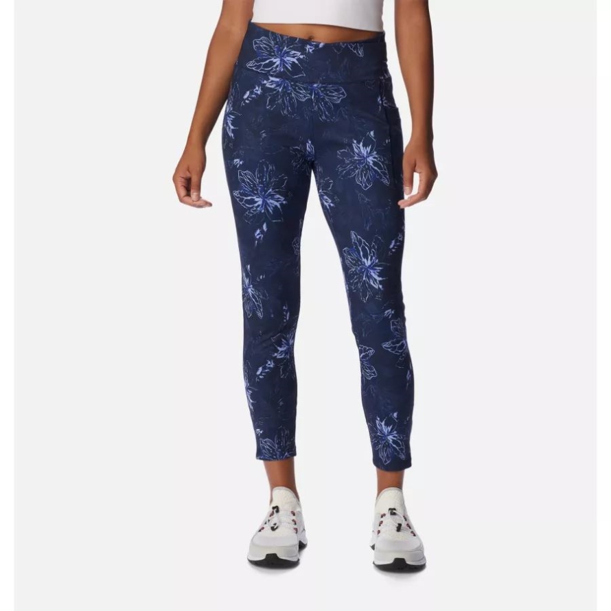 Columbia Dark Nocturnal Heather Women's Weekend Adventure 7/8 Leggings