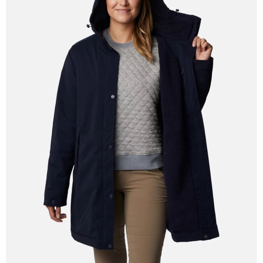 Columbia Dark Nocturnal Women's Clermont Lined Rain Jacket