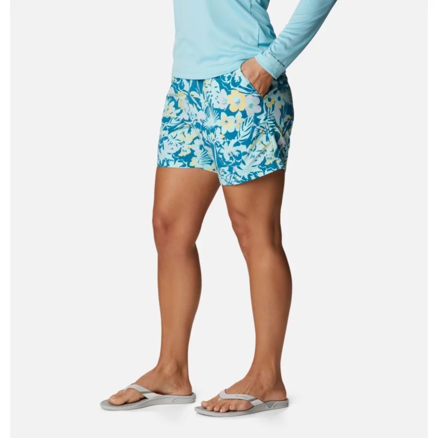 Columbia Deep Marine/Flourish Print Women's PFG Super Backcast Water Shorts